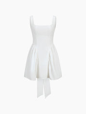 Lana Open Back Mini Dress with a Bow