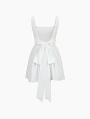 Lana Open Back Mini Dress with a Bow