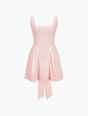Lana Open Back Mini Dress with a Bow