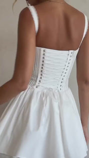 Tuscany Serenade Milkmaid Mini Dress