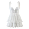 Load image into Gallery viewer, Blooming Jasmine Ruffle Chiffon Mini Dress