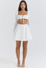 Tatiana White Bow Mini Skirt