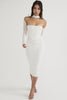 Load image into Gallery viewer, Corset Couture Bodycon Midi Dress