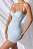 Load image into Gallery viewer, Sultry Allure Bodycon Corset Mini Dress