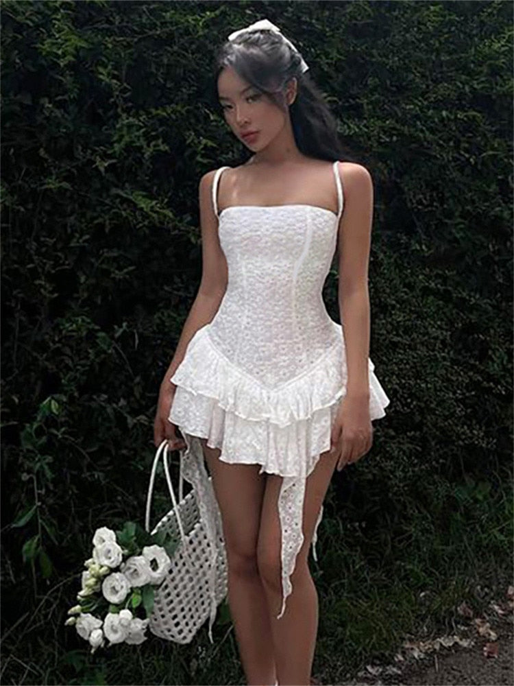 Dreamy Lace Mini Dress – Fleur de Vendetta