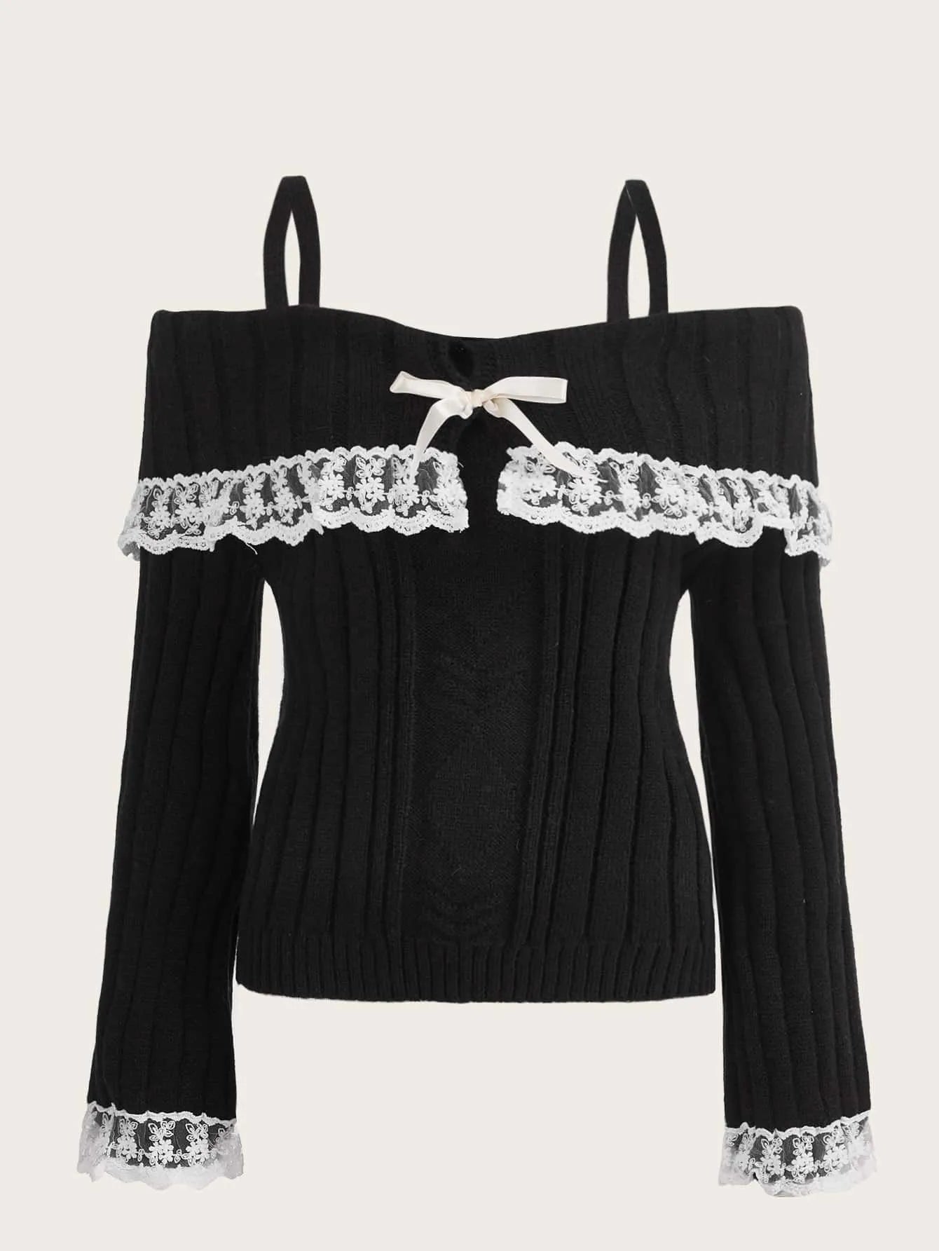 ワンピース amerge ribbon offshoulder sweat onepiece ribbon offshoulder sweat onepiece♡amerge（Ribboned Elegance