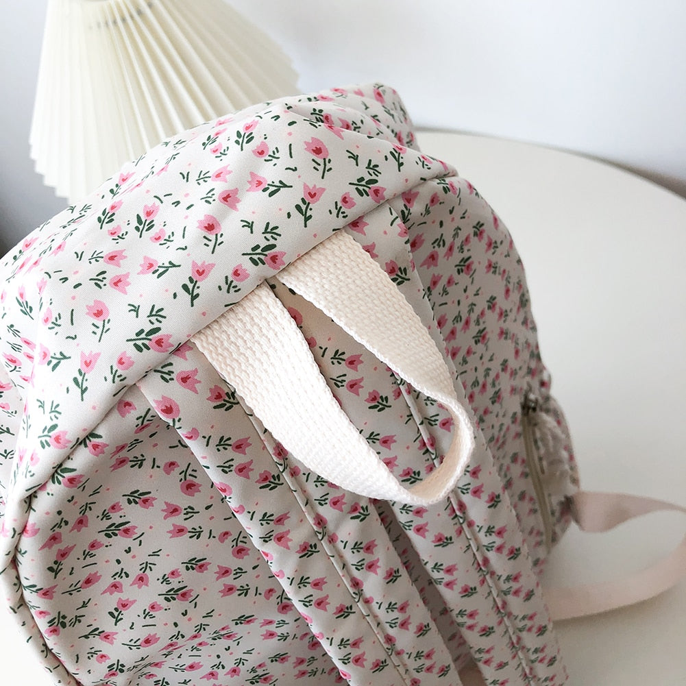 Floral Canvas Backpack