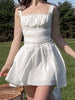 Sweet Lace Milkmaid Mini Dress