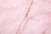 Blush of Elegance Pink Lace Maxi Dress