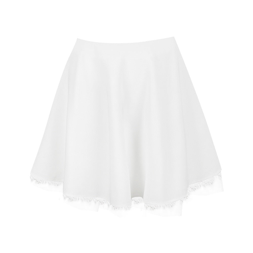 Tatiana White Bow Mini Skirt