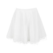 Tatiana White Bow Mini Skirt