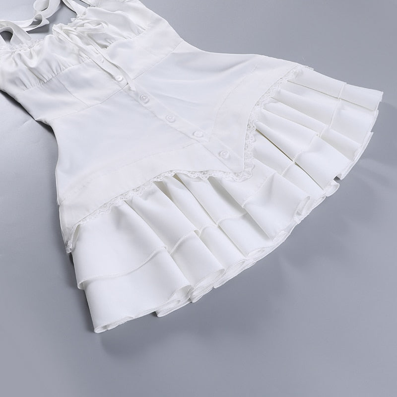 Portofino Milkmaid Corset Mini Dress