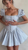 Load and play video in Gallery viewer, Countryside Summer Puff Sleeve Corset Mini Dress