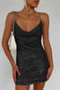 Load image into Gallery viewer, Sequin Starlight Cowl Neck Mini Dress