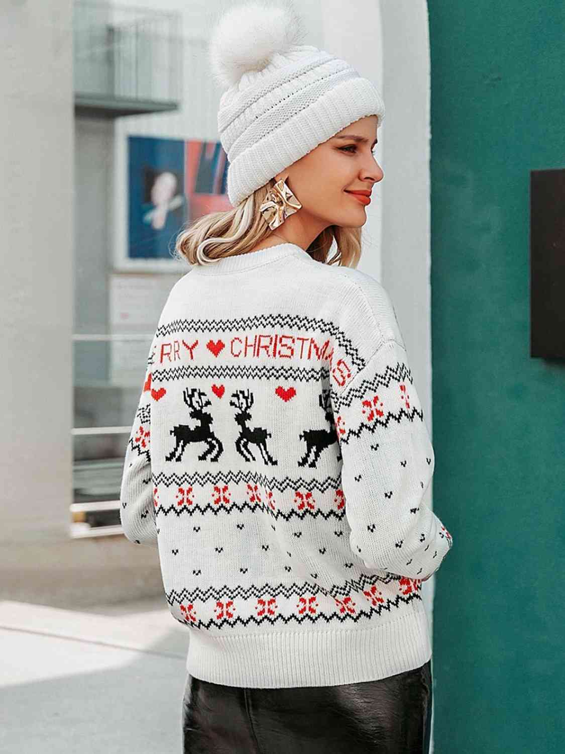 Deerly Beloved Christmas Knitted Sweater